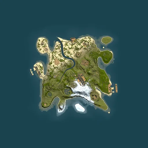 Rust map seed 1932592790, 2500x2500m top-down preview