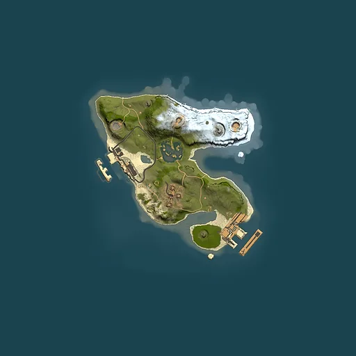 Rust map seed 1263865521, 1500x1500m top-down preview