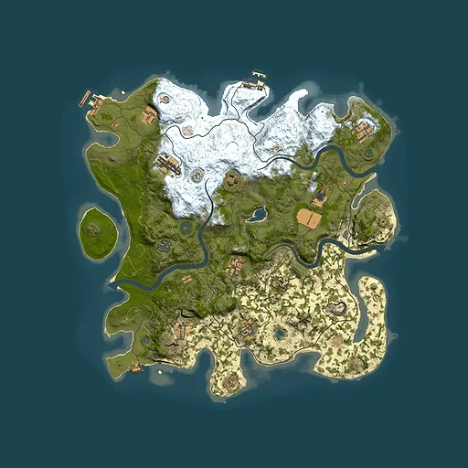Rust map seed 1026498323, 4000x4000m top-down preview