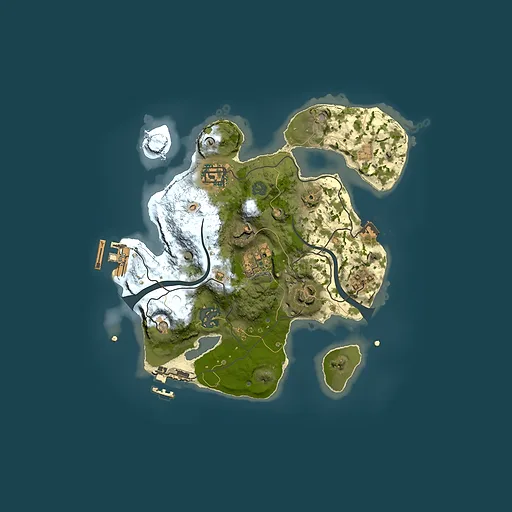 Rust map seed 963346407, 2500x2500m top-down preview
