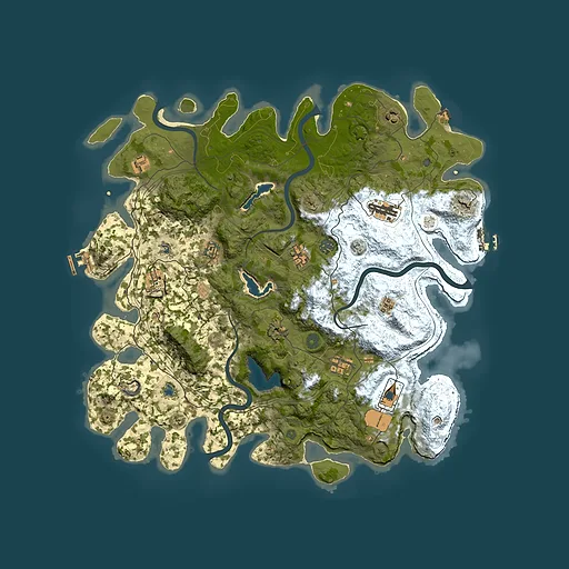 Rust map seed 1959074176, 4500x4500m top-down preview