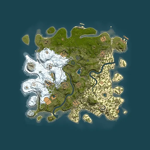 Rust map seed 1135444002, 4000x4000m top-down preview