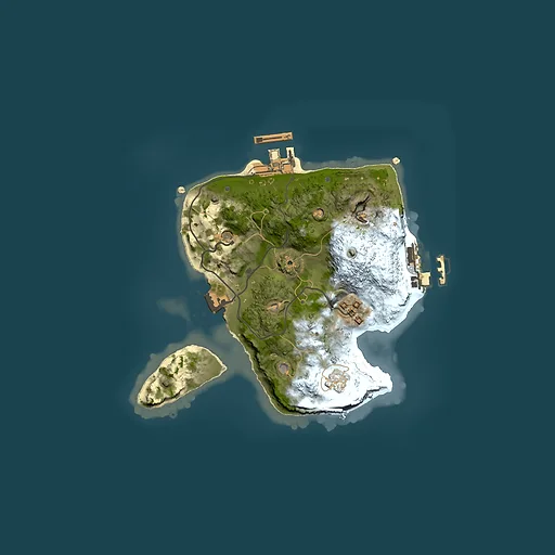 Rust map seed 411244250, 2000x2000m top-down preview