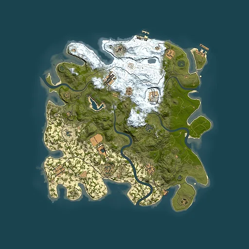 Rust map seed 2008584847, 4000x4000m top-down preview