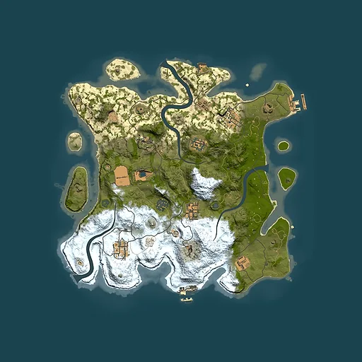 Rust map seed 1992184947, 3500x3500m top-down preview
