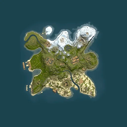 Rust map seed 536178266, 2500x2500m top-down preview
