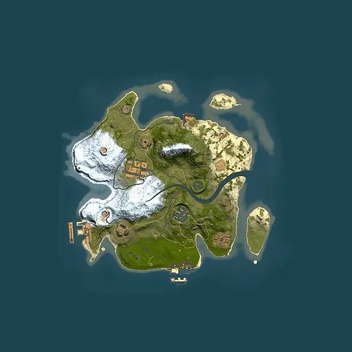 Rust map seed 207451509, 2500x2500m top-down preview