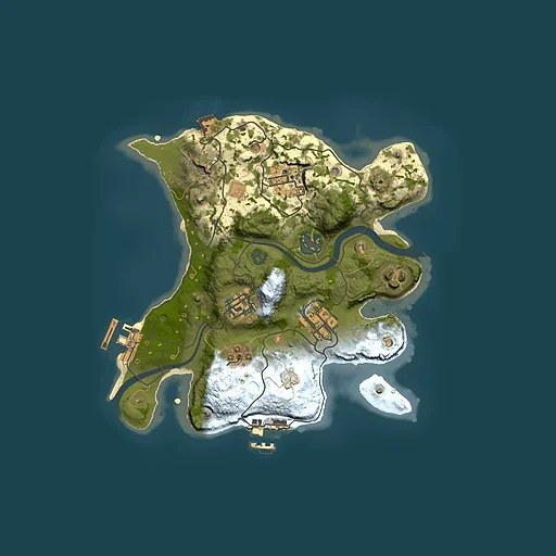 Rust map seed 360602301, 2500x2500m top-down preview