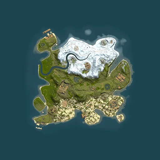 Rust map seed 521561030, 3000x3000m top-down preview