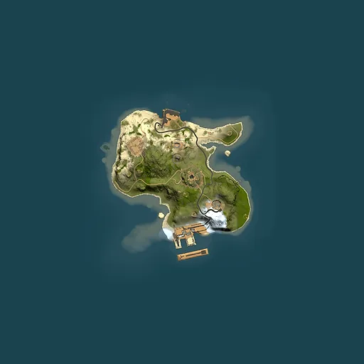 Rust map seed 1850871464, 1500x1500m top-down preview