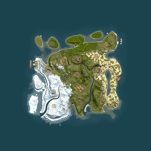 Rust map seed 176256292, 3000x3000m top-down preview