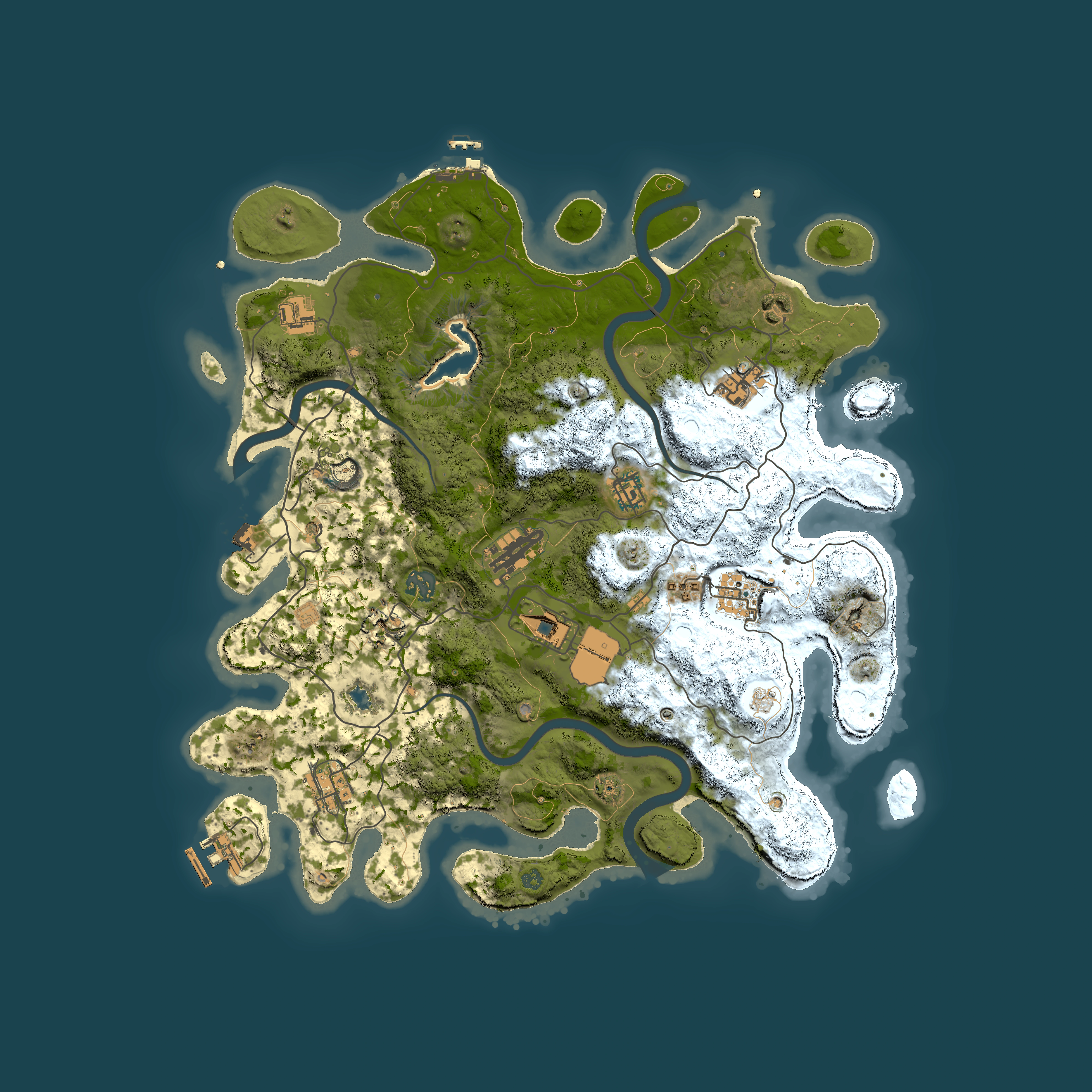 Full top-down render of Rust map seed 728093269, 4000x4000m