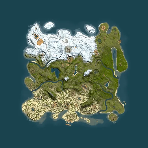 Rust map seed 1127968283, 4500x4500m top-down preview