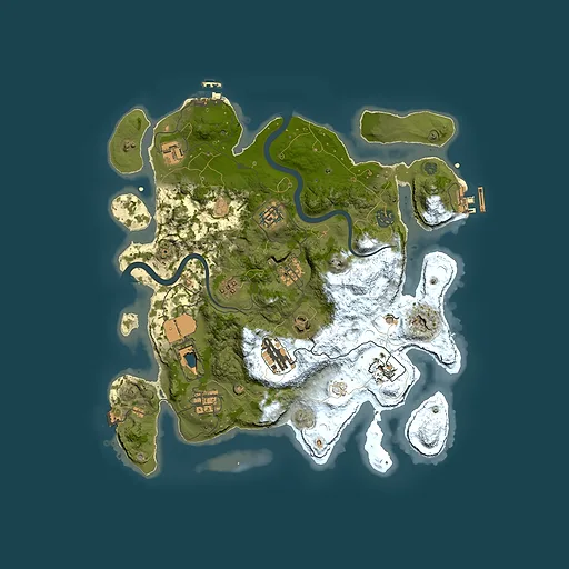 Rust map seed 751916550, 3500x3500m top-down preview
