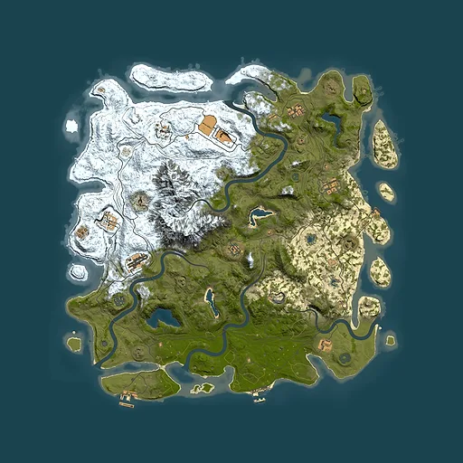 Rust map seed 526042908, 5000x5000m top-down preview