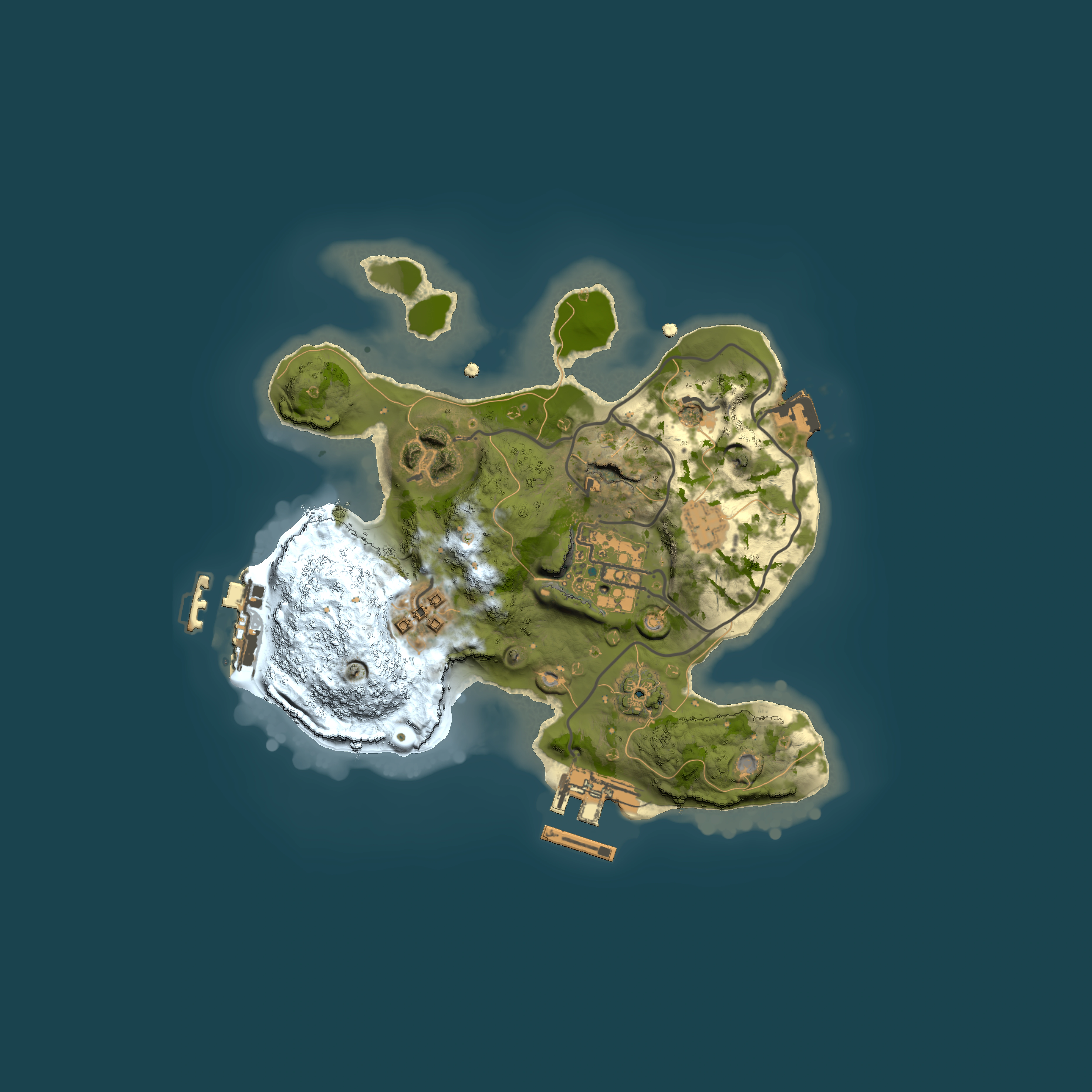 Full top-down render of Rust map seed 1879230573, 2000x2000m