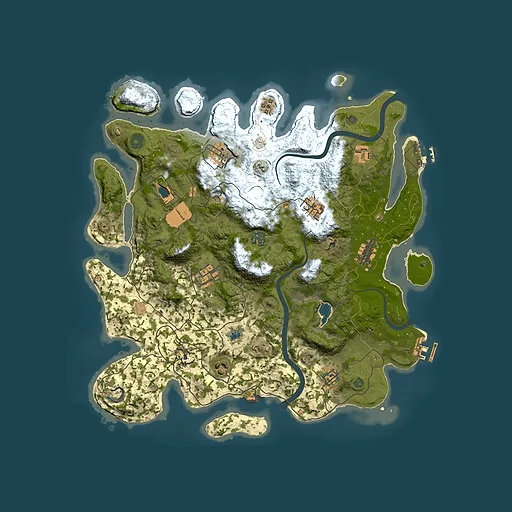 Rust map seed 1985750319, 4000x4000m top-down preview
