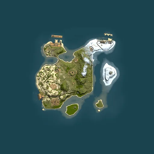 Rust map seed 16849966, 2000x2000m top-down preview