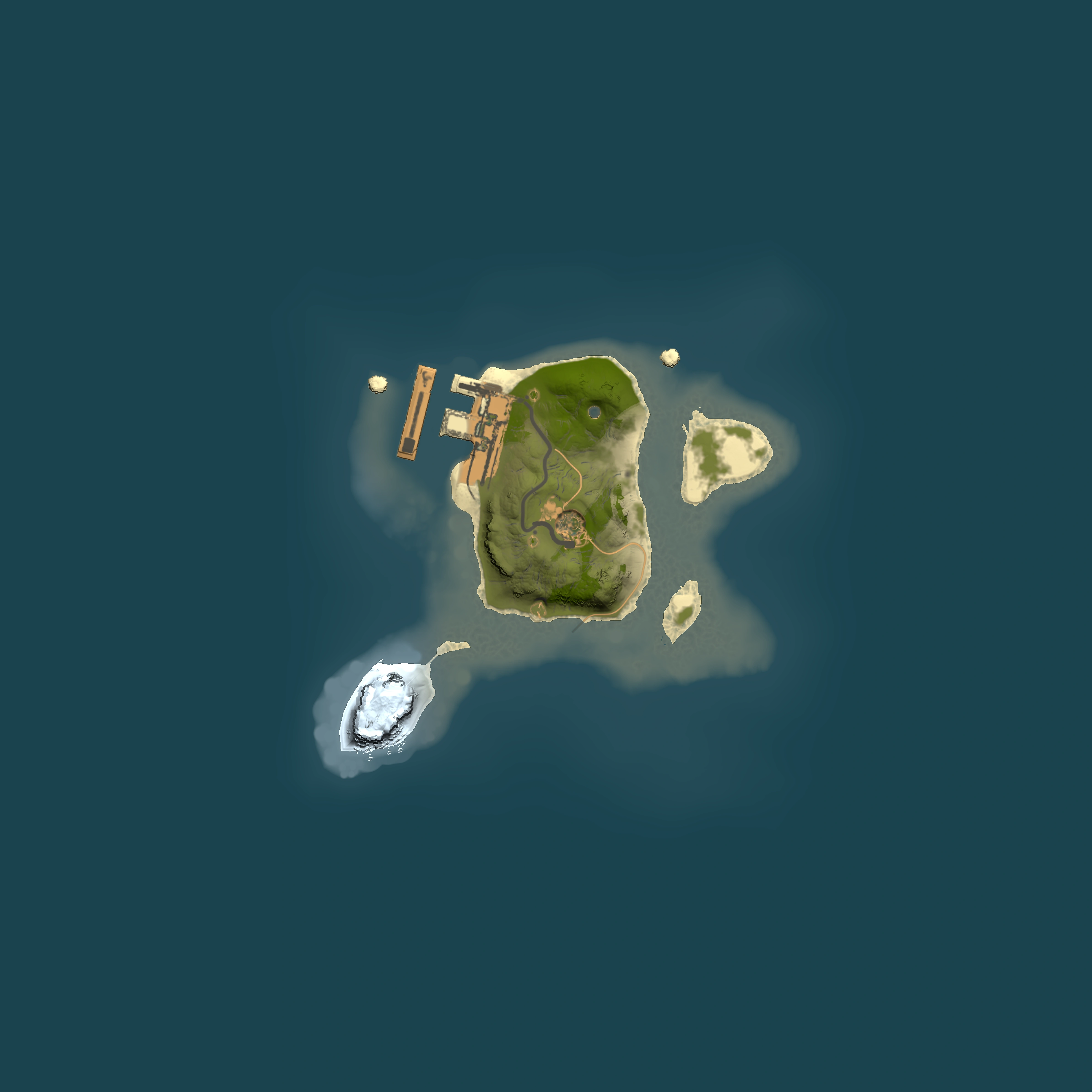 Full top-down render of Rust map seed 903315838, 1500x1500m