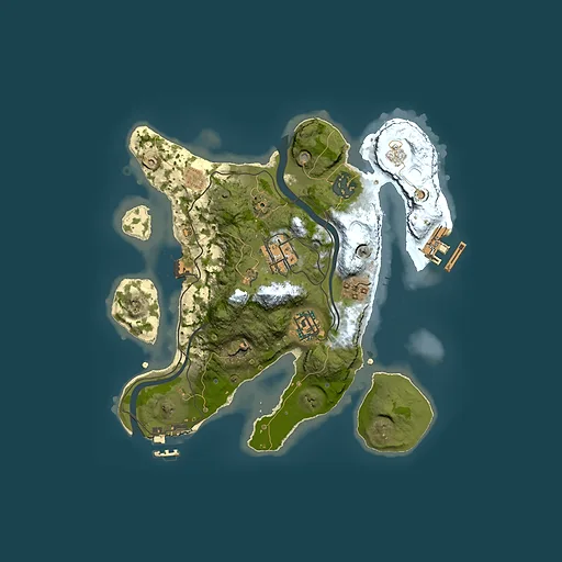 Rust map seed 1816585084, 2500x2500m top-down preview