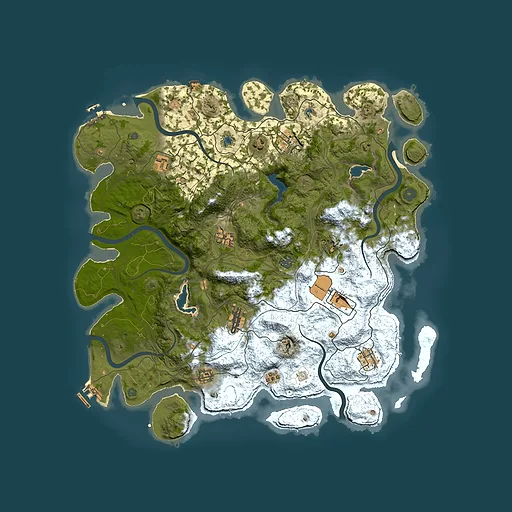Rust map seed 492682142, 4500x4500m top-down preview