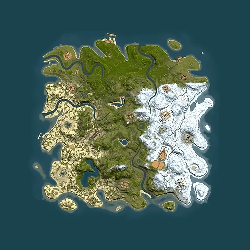 Rust map seed 983753581, 4500x4500m top-down preview