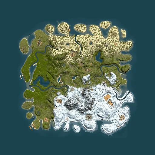 Rust map seed 1710881406, 5000x5000m top-down preview