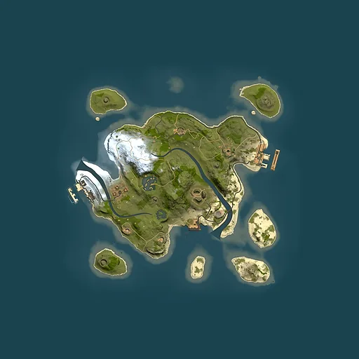 Rust map seed 308796952, 2500x2500m top-down preview