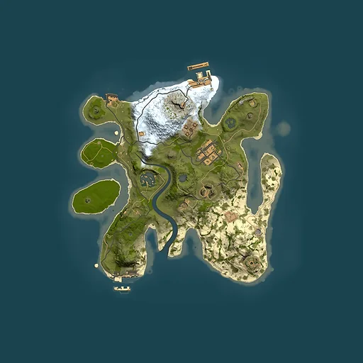 Rust map seed 1662770099, 2500x2500m top-down preview
