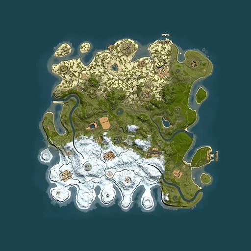 Rust map seed 1630282034, 4000x4000m top-down preview