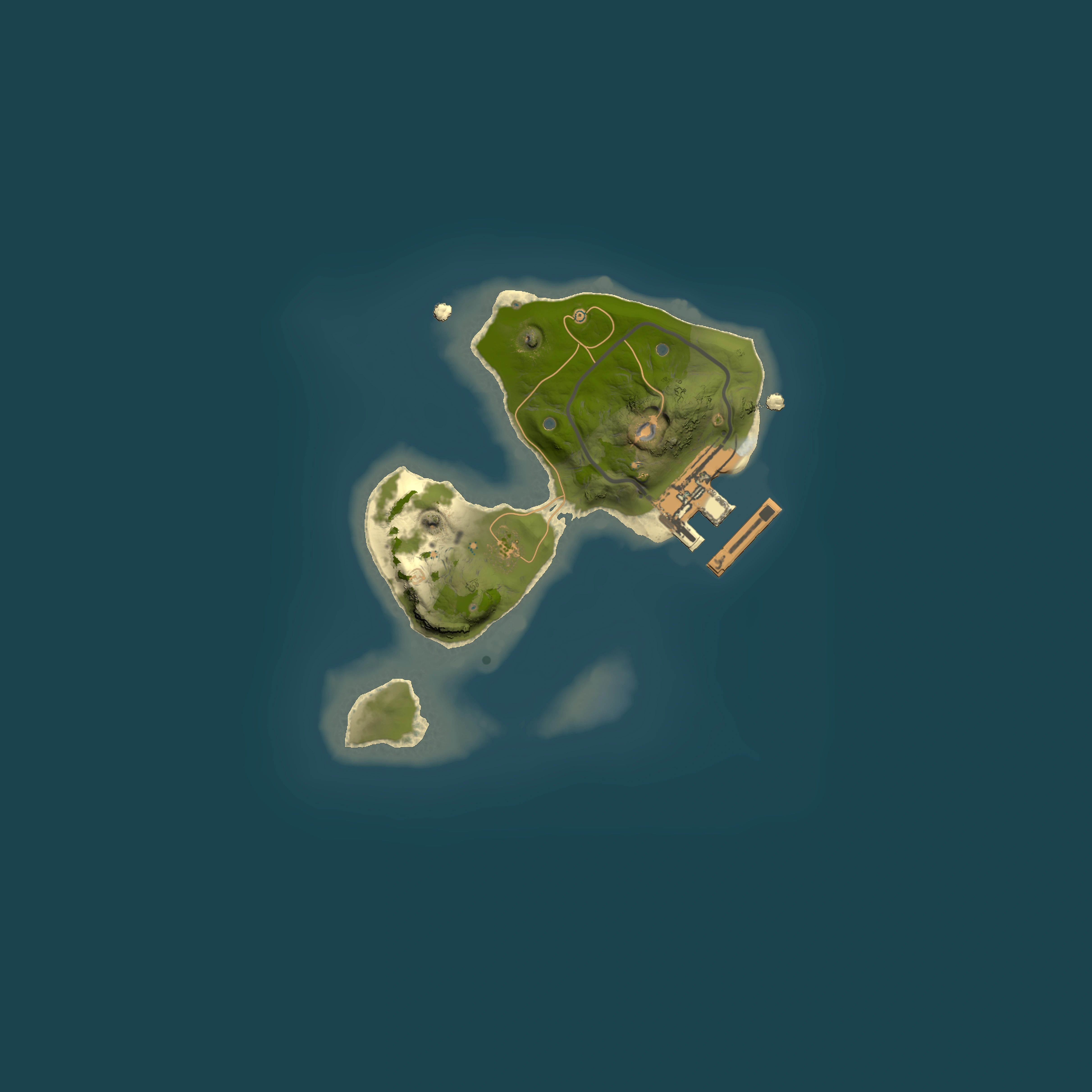 Full top-down render of Rust map seed 813442367, 1500x1500m