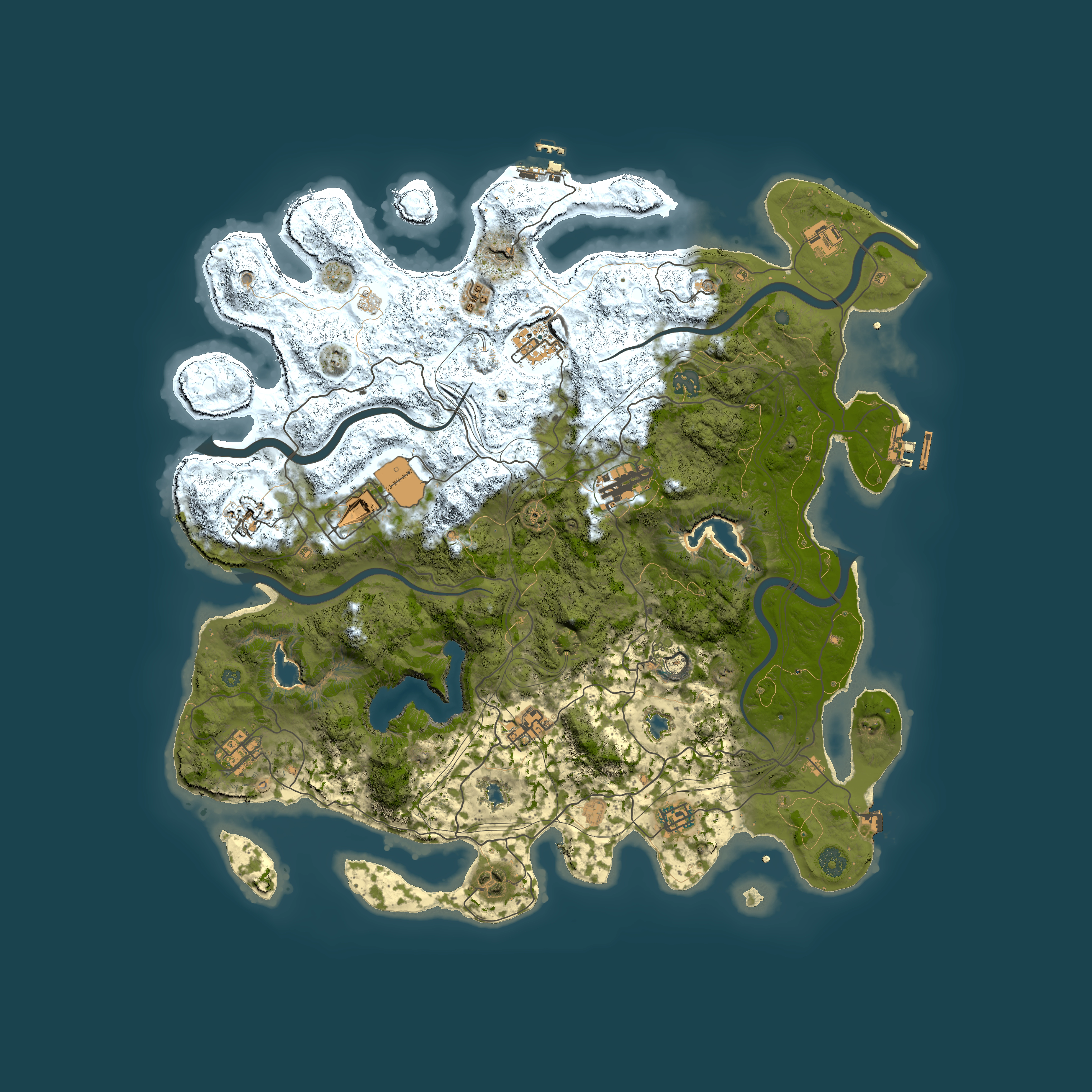 Full top-down render of Rust map seed 426441994, 4500x4500m