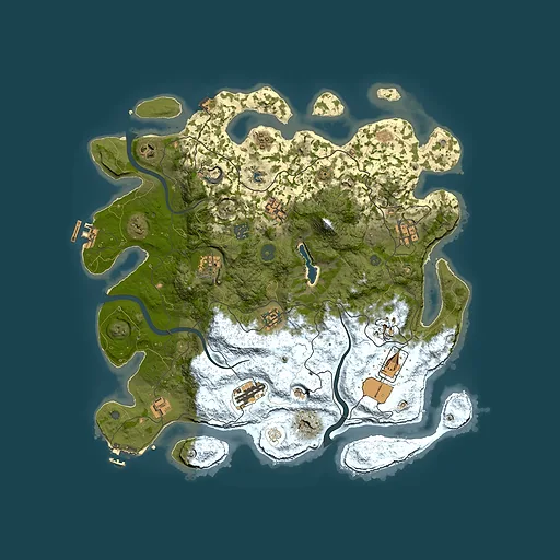 Rust map seed 1196329422, 4000x4000m top-down preview