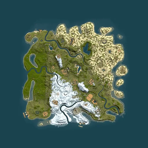 Rust map seed 1169657964, 4500x4500m top-down preview