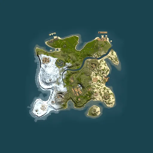 Rust map seed 720269735, 2500x2500m top-down preview
