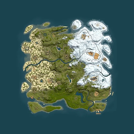 Rust map seed 1817064880, 4500x4500m top-down preview