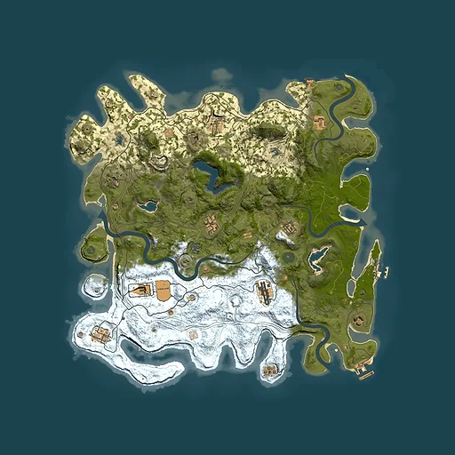 Rust map seed 343082805, 4500x4500m top-down preview