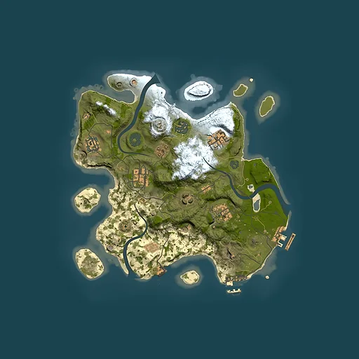 Rust map seed 120808586, 3000x3000m top-down preview