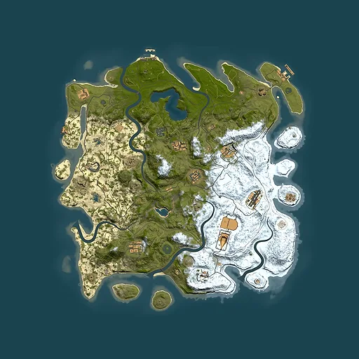 Rust map seed 586820615, 4500x4500m top-down preview
