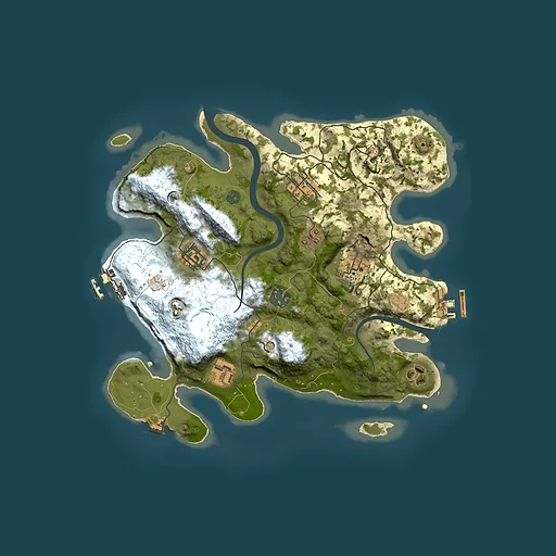 Rust map seed 1450196010, 3000x3000m top-down preview