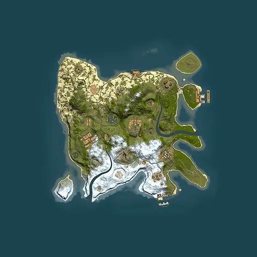 Rust map seed 1504884861, 3000x3000m top-down preview