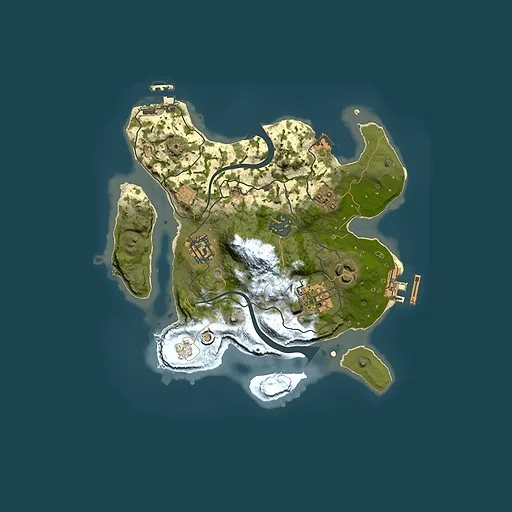 Rust map seed 1215545350, 2500x2500m top-down preview