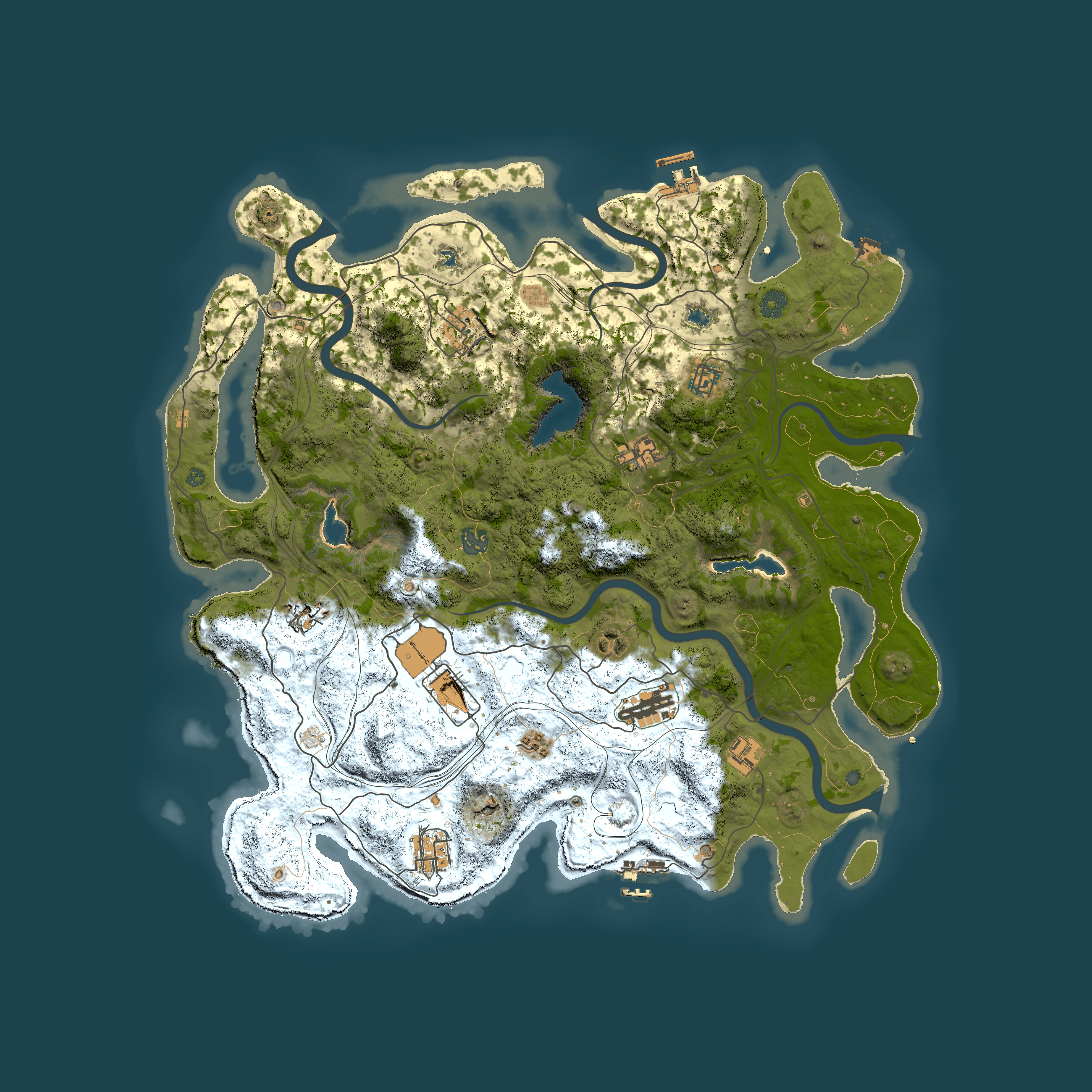 Full top-down render of Rust map seed 655392304, 4500x4500m