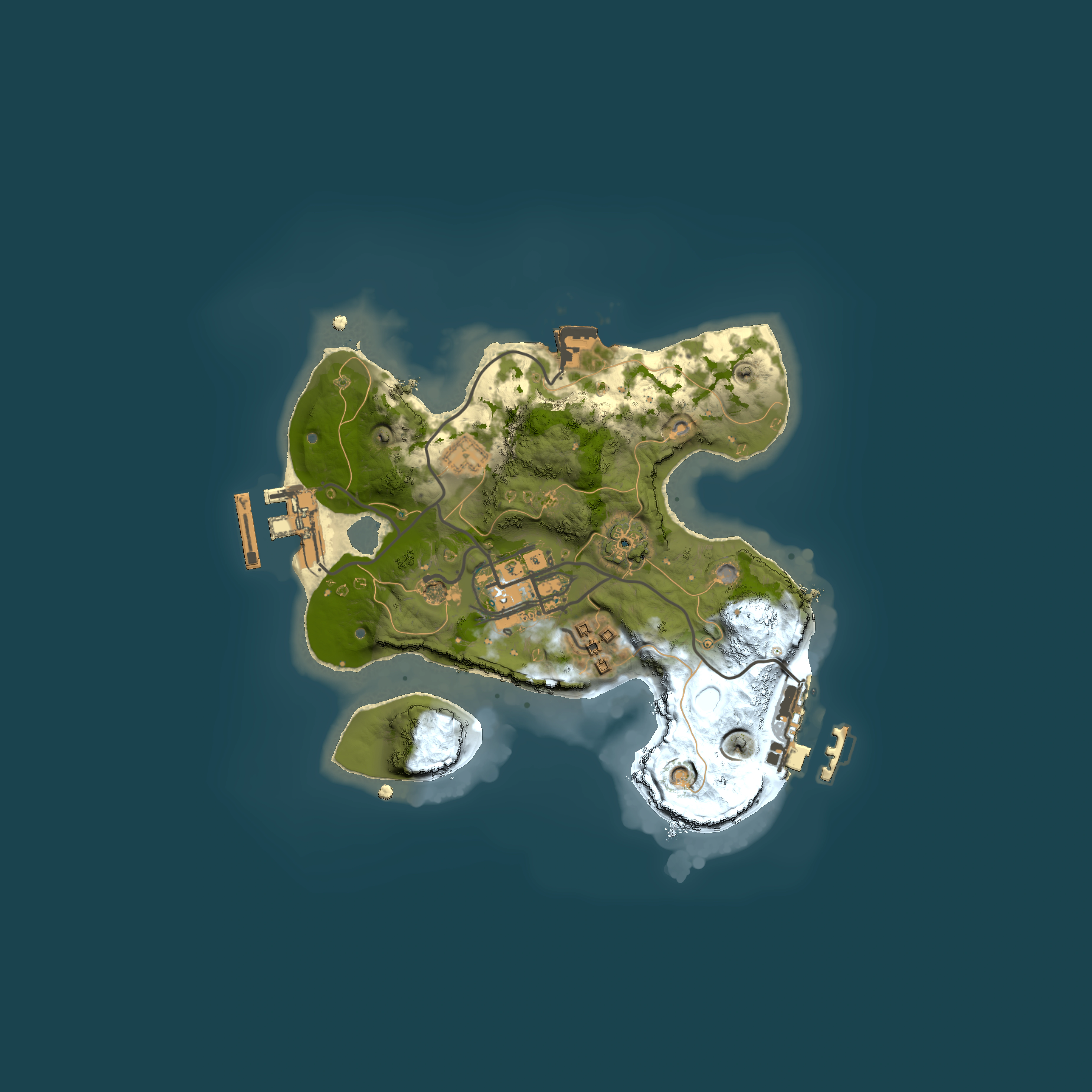 Full top-down render of Rust map seed 577469649, 2000x2000m