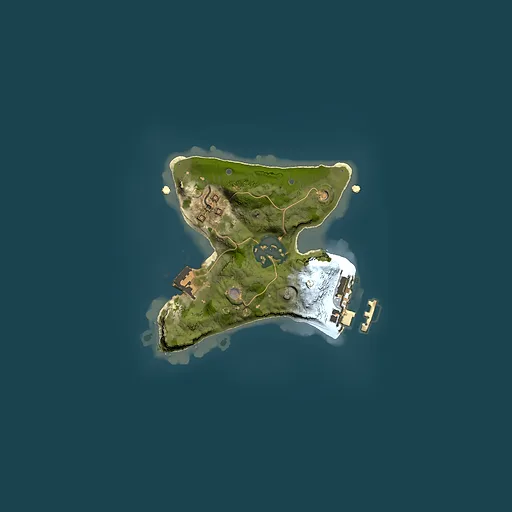 Rust map seed 1234276110, 1500x1500m top-down preview