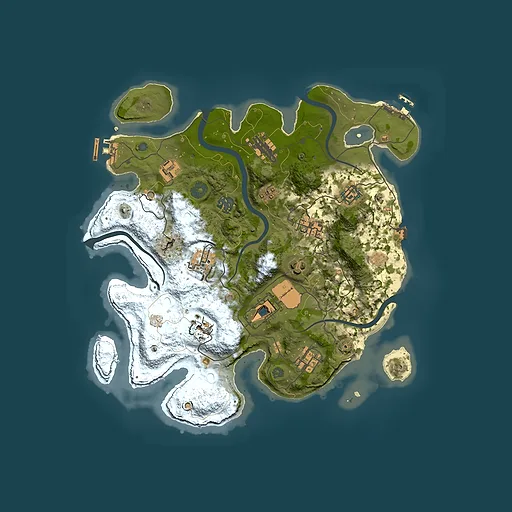 Rust map seed 1419292785, 3500x3500m top-down preview