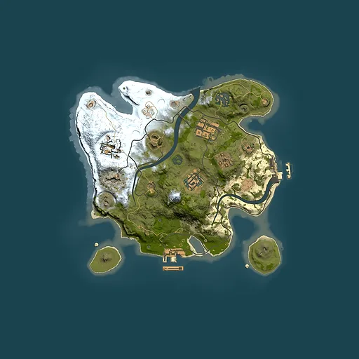 Rust map seed 1002776104, 2500x2500m top-down preview