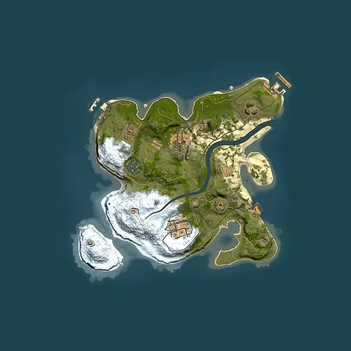 Rust map seed 637685748, 2500x2500m top-down preview