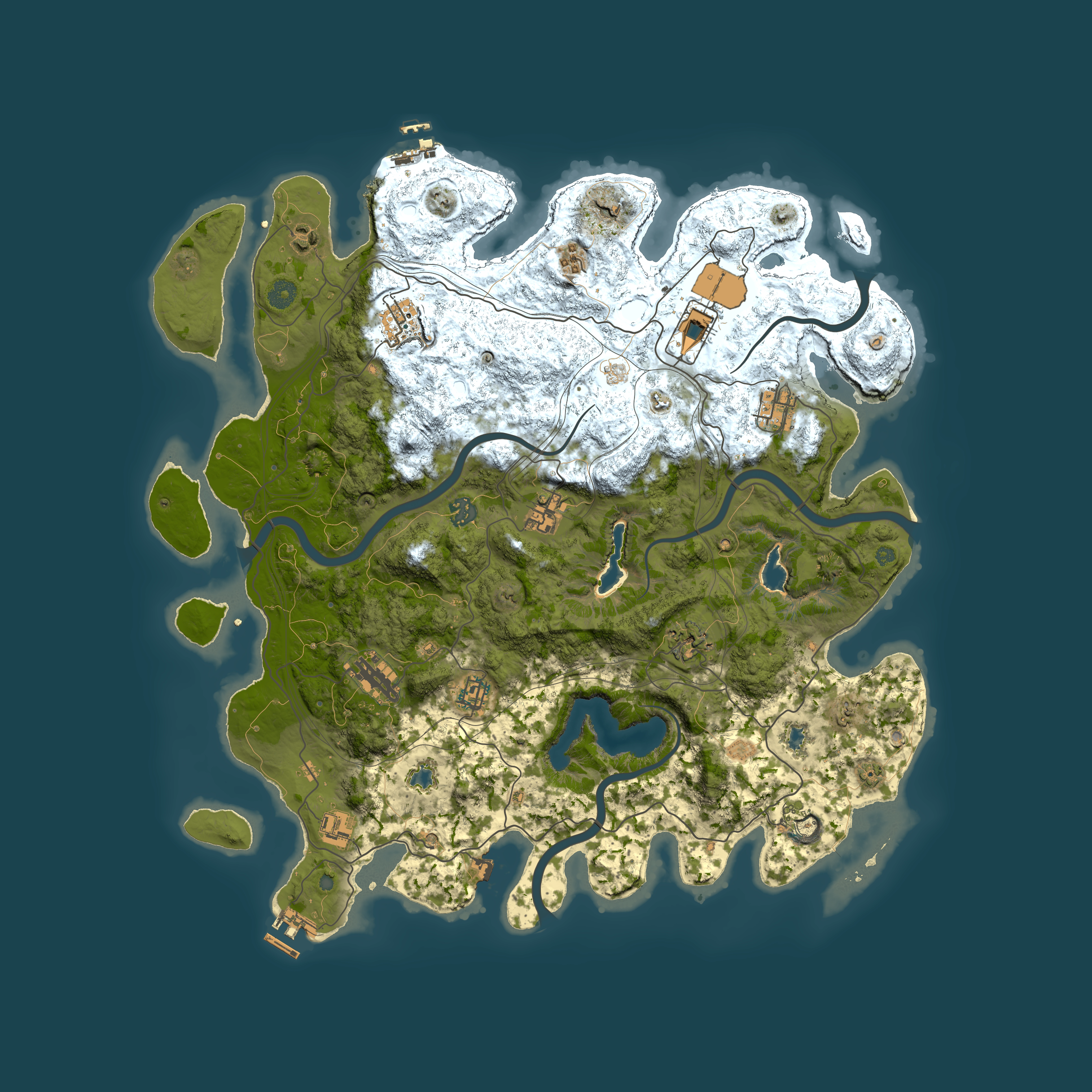 Full top-down render of Rust map seed 965709062, 4500x4500m