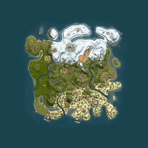 Rust map seed 192439049, 3500x3500m top-down preview